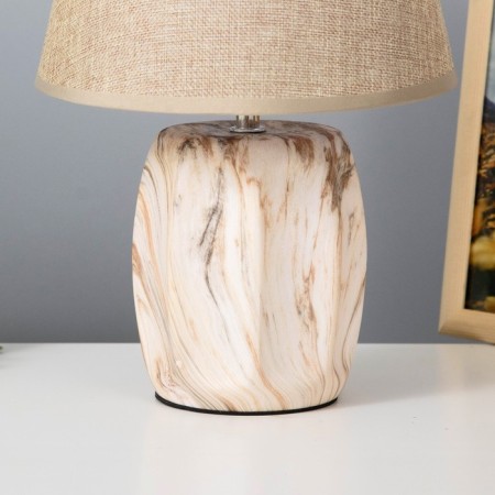 Table lamp 16616/1BE E14 40W Beige 22.5x22.5x34 cm Risalux-4