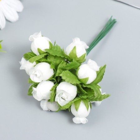 Flowers for decorating "rose form" white 1 bouquet = 12 colors 10 cm-1