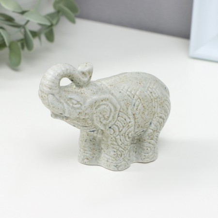 Porcelain figurine "Indian elephant", 10 cm-5