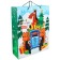 New Year. Gift package, 31x40x11.5 cm, packaging, blue tractor