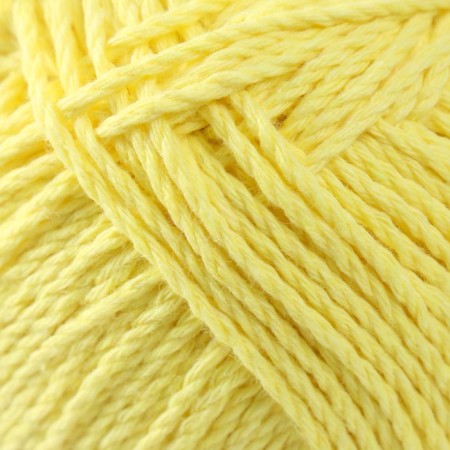 Yarn "soft cotton" 70% cotton, 30% nylon 220m/100g (030 lemon)-2