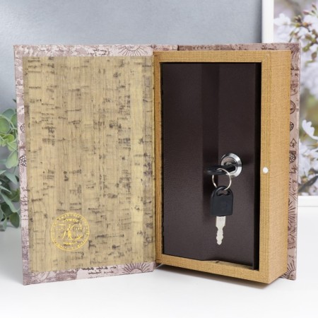 Safe Brush Tree leatherette "Dragonfly and ancient drawings" 21x13x5 cm-1