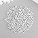 Beads for creativity plastic "Russian letters on a white circle" set of 500 grams 0.7x0.7x0.4 cm 988729