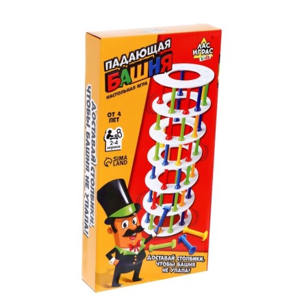 Board game "Falling Tower", 2-4 players, 4+-1