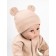 Children's cap Amarobaby Nature Essence Bear, size 44-46, beige color
