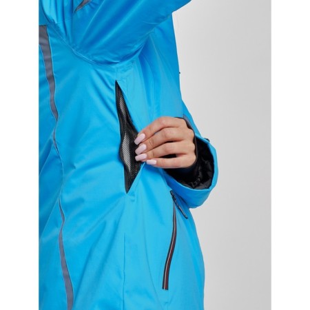 Ski costume female winter, size 42, blue color-8