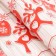 Glossy packaging paper "Christmas garland", 70 x 100 cm, 1 sheet