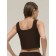 T -shirt female, size 46, chocolate color