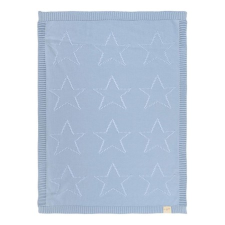 Baby plaid, size 70x90 cm, blue color