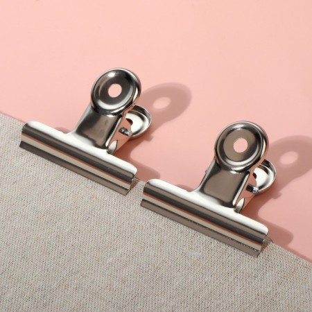 Clips for cut, 5.2 cm, 5 pcs, silver color-3