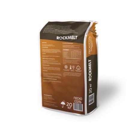 Anti -alter reagent Rockmelt "Pescsol", 20 kg, operates up to -30 ° C, in the bag-1