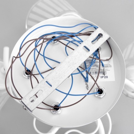 Vanessa chandelier 5x60W E27 white 45x45x27cm-7