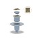 Gag Bronze de Luxe 21986-5902, vertical, d = 100 mm, 100x100 mm, brass, bronze