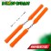 Set of ninja "shell", 6 objects, color orange color