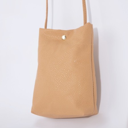 Cross-Body bag on the valve, beige color-2