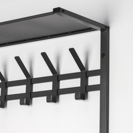 A hanger with a shelf of 2-long Toronto 22, 67 × 27 × 58.5 cm, color graphite-1