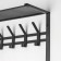 A hanger with a shelf of 2-long Toronto 22, 67 × 27 × 58.5 cm, color graphite