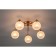 Ceiling lamp 5x60W E14, size 58x58x23 cm