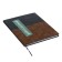 Universal diary for grades 1-11 "Geometry", solid cover of artificial leather, silkography, lies, 48 ​​sheets, black-brown