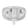 Chandelier 55728/400 CR chrome 4x40W E14 LED PDU 40x40x21cm