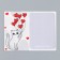 Magnet with a block "Cat with balls" 12.5x9.5 cm