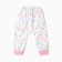 Pants children, white color/owls, height 62 cm