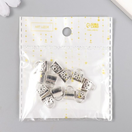 Busina for creativity Metal "Bag" silver 1.2x1 cm-3