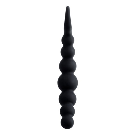 Anal stimulator Popo pleasure by toyfa carina, silicone, black color, 19 cm, d 3 cm-4
