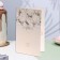 Postcard "On the Day of Wedding!" Congrev, embossing, white flowers, 12.5x19.4 cm