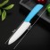 Knife ceramic shade "Simple", blade 15 cm, handle Soft Touch, blue color is blue