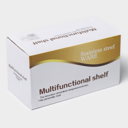Holder for toilet paper with a shelf, 18 × 10 × 9 cm, chrome-9