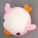 Soft toy "Penguin", 19 cm, pink-white color