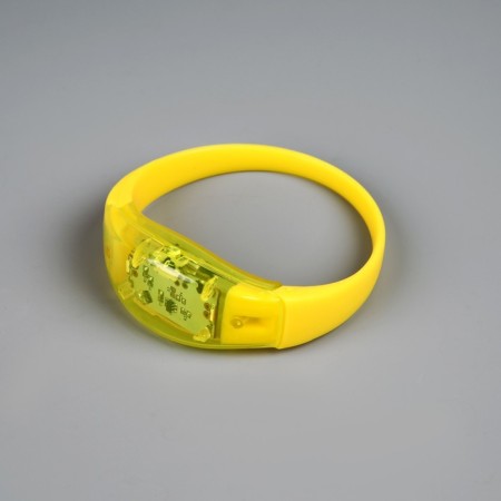 LED yellow bracelet, CR2016x2 batteries, yellow glow-4