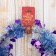 Tinsel "binding" heart, d-5 cm, 200 cm, mix