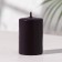 Set of candles-cylinders "Interior", 4 pcs, 6x4 cm, 10 hours, brown