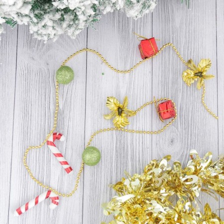 Beads for a Christmas tree 90 cm "Balls, gifts, caramel"