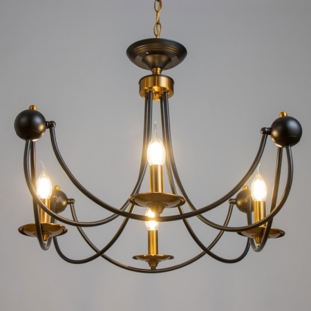 Calates "Floa" 4he14 40W black and gold 60x73x60 cm Bayerlux-2