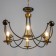 Calates "Floa" 4he14 40W black and gold 60x73x60 cm Bayerlux