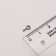 Holder for a screw pendant, 8 × 4 mm (set 1000 pcs.), Silver color