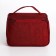 Cosmetic bag with lightning, burgundy color
