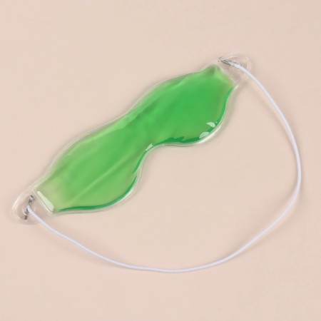 Gel mask for the eyes, 18.5 × 5 cm, green color-3