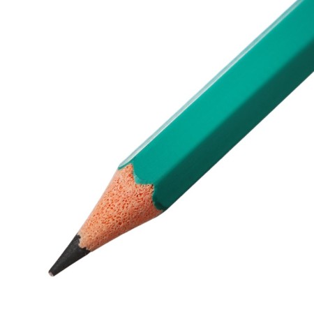 Chernographic pencil (simple) Hb, calligrata, sharpened, plastic, hexagonal, green-4