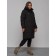 Coat insulated winter female, size 50, black color
