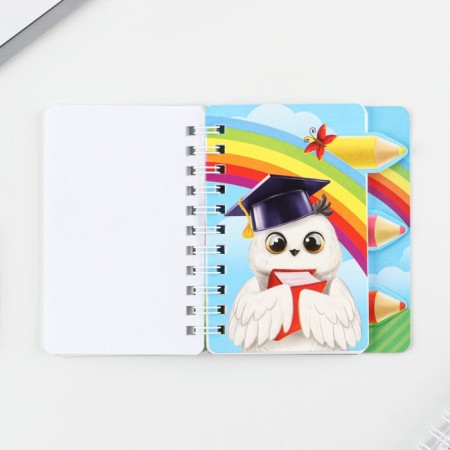 Notepad Notepad with dividers on the rowing "Owl" A7 format, 40 sheets-2