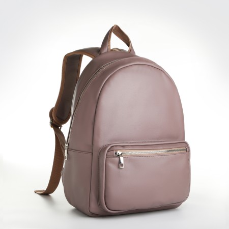 Women's backpack of artificial leather on the zipper Textura, color gray color