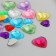 Decorative rhinestones "Hearts 2" 1.2x1.2 cm; 1.8x1.8 cm set 8 grams