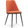 Chair on the metal frame Aldis metal/velor, black/orange 50x57x81 cm