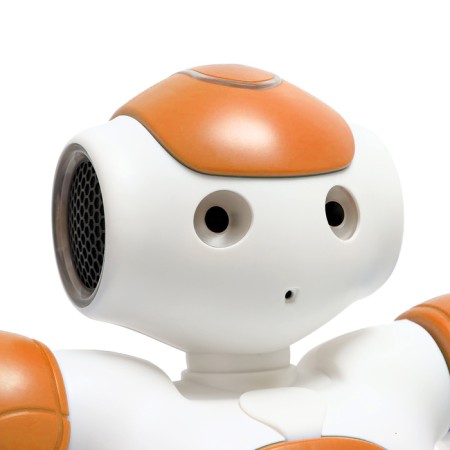 Hunter robot, radio -controlled, light and sound effects, works on the battery, color orange color-4