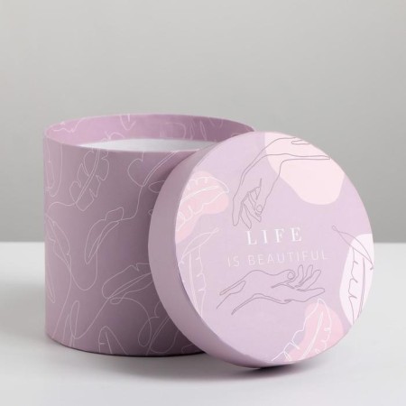 Gift round, packaging, "delicate", 13 x 13.5 cm