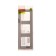 Frame Legrand Inspiria, 3 post, white